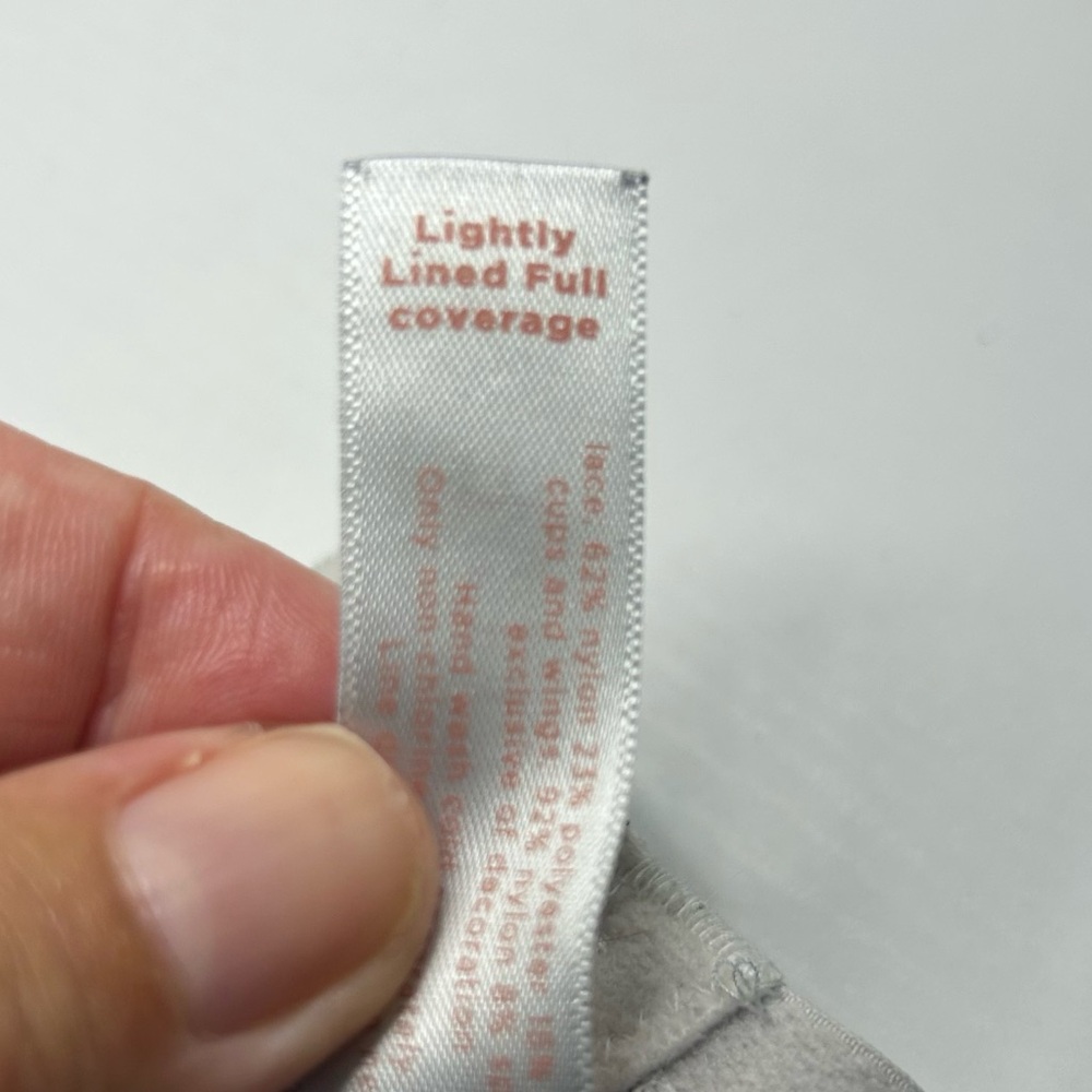 Cacique Lane Bryant Lightly Lined Full Coverage Gray & Black Floral Bra 40C - Picture 13 of 15